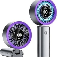 ハンディファン 携帯扇風機 100段階風量調節＆超高速大風量＆最...