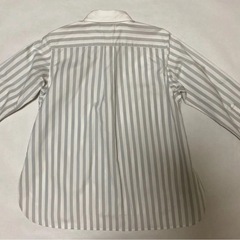 ユニクロUNIQLOストライプシャツ サイズSの画像