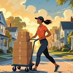 車両貸し可!!Amazon配達！荷物調整可能！未経験の方でもご相...