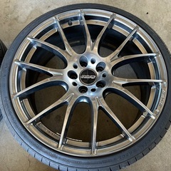 レイズ HOMURA 20インチ ホムラ 2X7 RAYS PCD114.3 夏タイヤ 225/35R20の画像