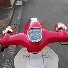 【横浜市】ホンダ スーパーカブ AA01-E 50cc プレスカブ C50 自家塗装 実働 3速 純正リアボックスの画像