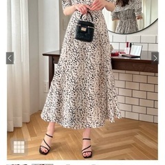 ダルメシアン柄のワンピースの画像