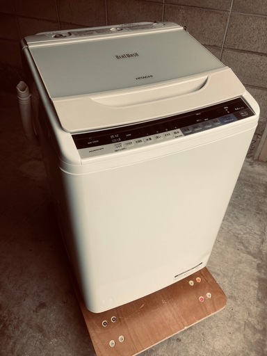 Amazon.co.jp: 日立 全自動洗濯機 8kg ホワイト ビート