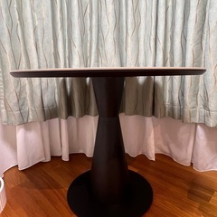 セラミックダイニングテーブル(セーラル TA666 WHBK)の画像