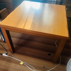 ダイニングこたつセット椅子付きの画像