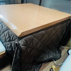 ダイニングこたつセット椅子付きの画像