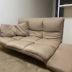 【受け渡し者決定】ふわふわカウチソファ　　北欧風の画像