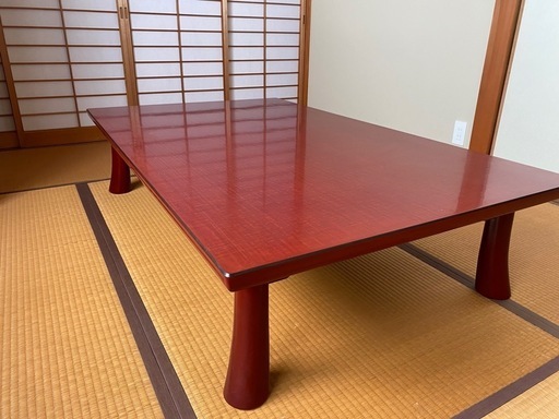 森繁の漆塗り高級座卓 (Y T) 野町のテーブル《こたつ》の中古