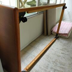 ベッドフレーム茶色・マットレスをお譲ります。の画像