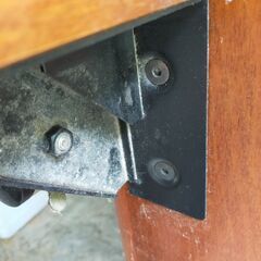 ベッドフレーム茶色・マットレスをお譲ります。の画像