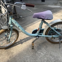 値下げ 美品 引取り限定 折りたたみ自転車 ゴールド小径 東京都