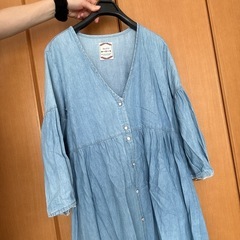 デニムシャツワンピースの画像
