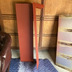 段差スロープ　縞板　鉄製の画像