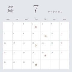 7月もよろしくお願いいたします【江戸川区/美肌脱毛サロン】