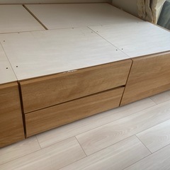 ニトリ　収納付きベッド🛏️ セミダブルの画像