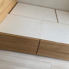 ニトリ　収納付きベッド🛏️ セミダブルの画像