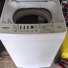 2019年式ハイセンス4.5kg洗濯機の画像