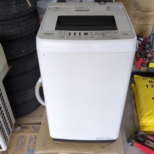 2019年式ハイセンス4.5kg洗濯機 (ピエロ) 吉田口の生活家電