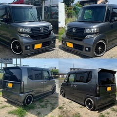 人気のN-BOX Custom G・ターボパッケージ　ローダウン社外アルミの画像