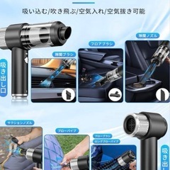売れました！新品ハンディクリーナー 多機能ミニ掃除機 26000PA 車用掃除機 コードレスの画像