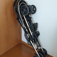 【美品】 ベビーカー レインカバー付きの画像