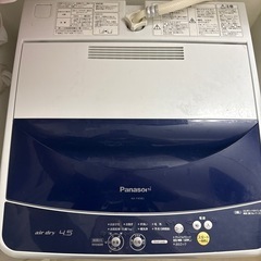 【7月中旬迄】Panasonic洗濯機4.5kg　NA-F45B2 の画像