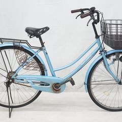 サザンポート26インチ自転車シルバー SOUTHERNPORT 26型軽快車 スペースグレー: カー・自転車