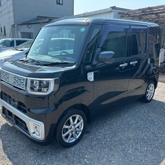審査なし自社ローンあり　ダイハツ　ウェイク　修復歴なし　平成27年式　車検2年付　走行14万キロ　スマートキー　プッシュスタート　電動スライドドア　ナビ　テレビ　DVD  ETC  バックカメラの画像