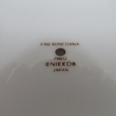 NIKKO (ニッコー) 食器 FINE BONE CHINA プレート ケーキ皿 取り皿 楕円  5枚セット 小花柄 【キモノオフ野々市若松店】の画像