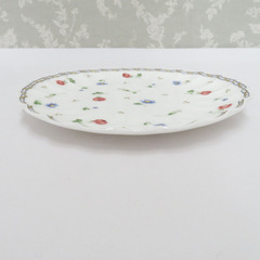 NIKKO (ニッコー) 食器 FINE BONE CHINA プレート ケーキ皿 取り皿 楕円  5枚セット 小花柄 【キモノオフ野々市若松店】の画像