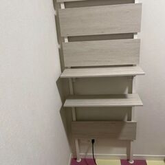配達!!ニトリ　突っ張りラック カエサル 60cm幅(ホワイトウ...