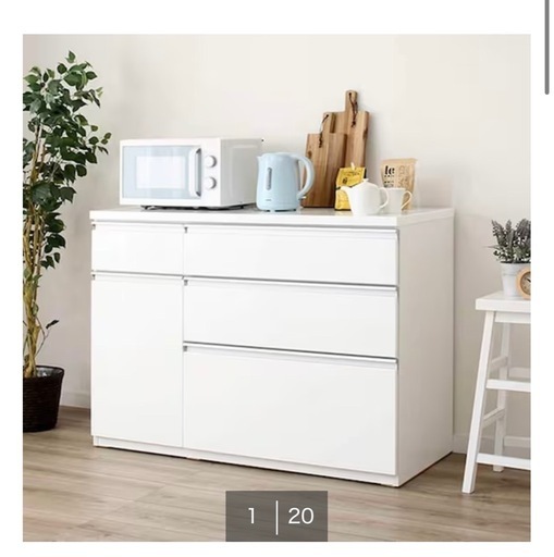 美品　ニトリキッチンカウンター　キューリー2