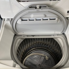 リユースマン倉敷 乾燥機機能付き洗濯機65キロホワイト シャープES-TX6G 2023年製 の画像