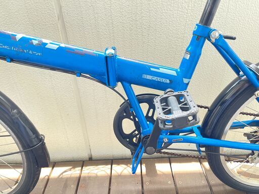 折畳み自転車CASULYカジュリー 20インチ 青 引取専用
