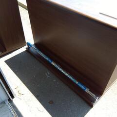 933 棚付き カウンター ＊傷 塗装剥がれありの画像