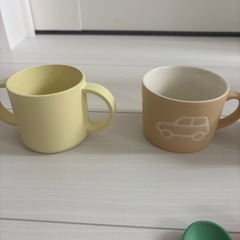 日本製　コップ　キッズ　ベビー　子供　petits etmaman　ランデブー　お茶碗　カトラリーの画像
