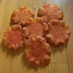 フラワーコースター6枚セットの画像