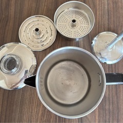 ステンレス　キャンプ　パーコレーター　の画像