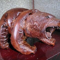 木彫り熊 置物 オブジェの画像