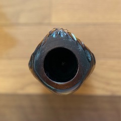 木彫りフクロウのペン立ての画像