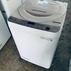 ♦SHARP 電気洗濯機【2021年製】ES-GE7E-W