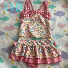 女の子　セパレート　水着　110