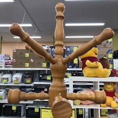 【ジャングルジャングル広陵店】ポールハンガー　ナチュラルの画像