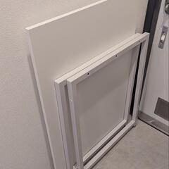 パソコンデスク 100-DESKF012 シンプルデスク ワークデスク モニターアーム対応 幅90cm 奥行60cm ホワイトの画像