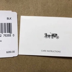 新品未使用　COACH コーチ 財布 黒 ブラック 長財布 シグネチャーの画像
