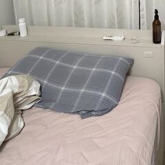 ニトリ 大容量収納付き セミダブルベッドの画像