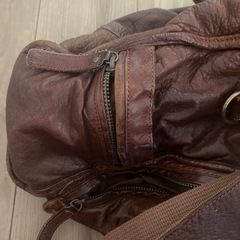 本革　ヴィンテージバッグ　ブラウン　ショルダーの画像