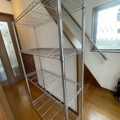 ① 家具　スチールラック　収納　収納棚　棚　倉庫　4段　91✖️...