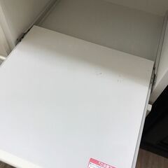 【ジャングルジャングル広陵店】食器棚　ニトリ　白　☆ジモティー特別価格☆の画像
