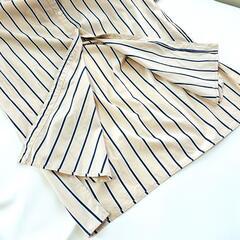 【美品 / 鎌倉シャツ × ViS】バンドカラ－ コットンワンピ－ス サイズLの画像